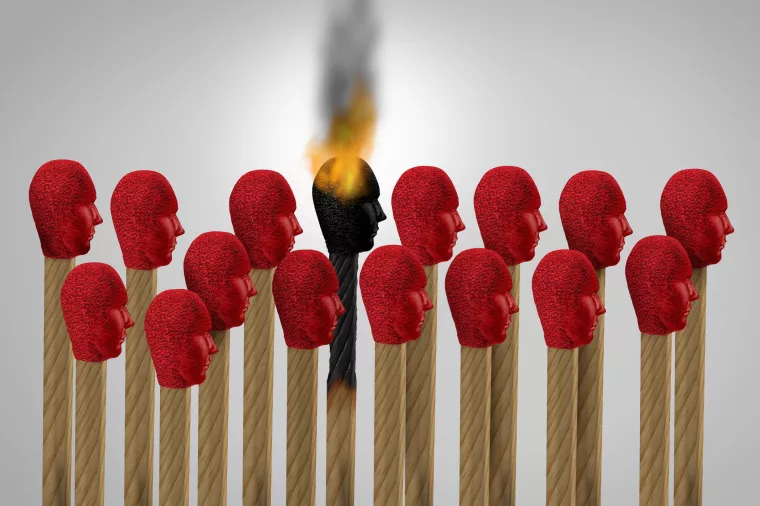 burnout, stres, sagorijevnje, izgaranje