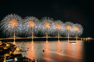 Mirnovec Pirotehnika, vatromet na Pelješkom mostu