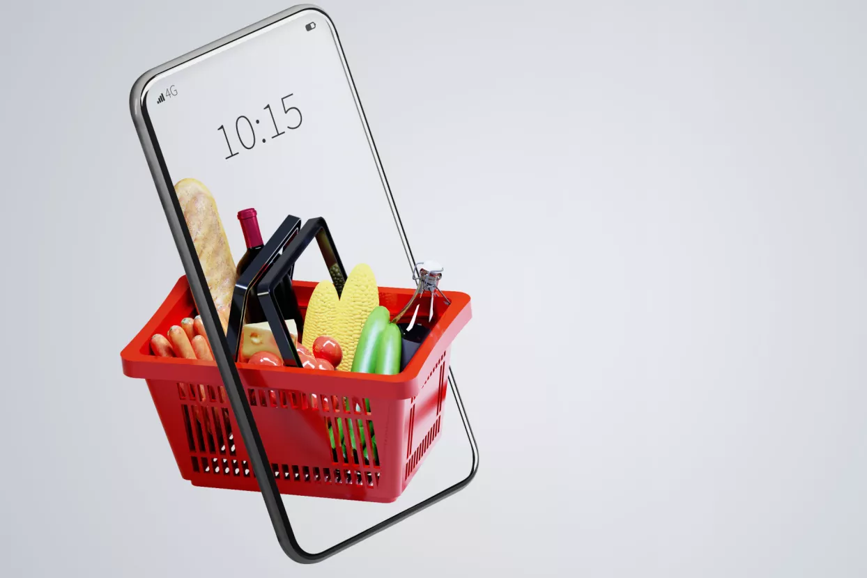 Kupnja, hrana, sniženja, košarica