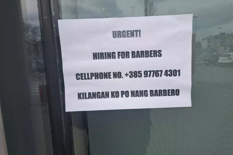 Oglas za posao na filipinskom