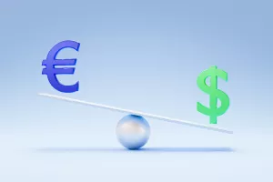 Klackanje eura i dolara, tečaj, valutni odnosi