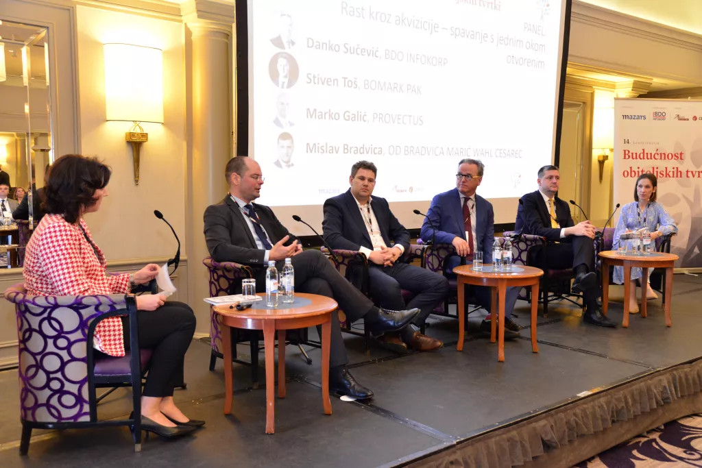 Budućnost obiteljskih tvrtki 2023, Mirela Alpeza, Marko Galić, Stiven Toš, Darko Sučević, Mislav Bradvica, Petra Mezulić Jurić