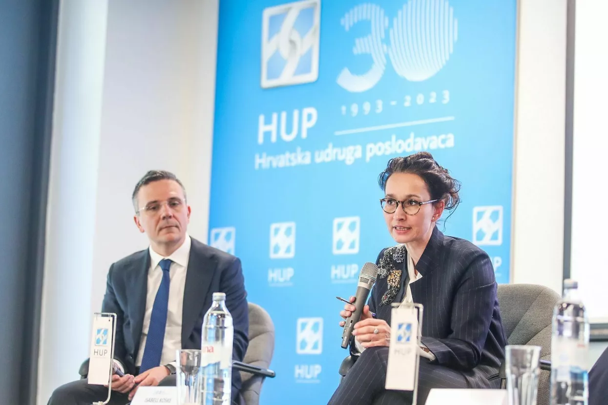 12.04.2023.., Zagreb - Novi format Hrvatske udruge poslodavaca "HUP HORIZONTI" - Hrvatska je zapocela sluzbene pregovore o pristupanju Organizaciji za ekonomsku suradnju i razvoj (OECD).Photo:Slavko Midzor/PIXSELL