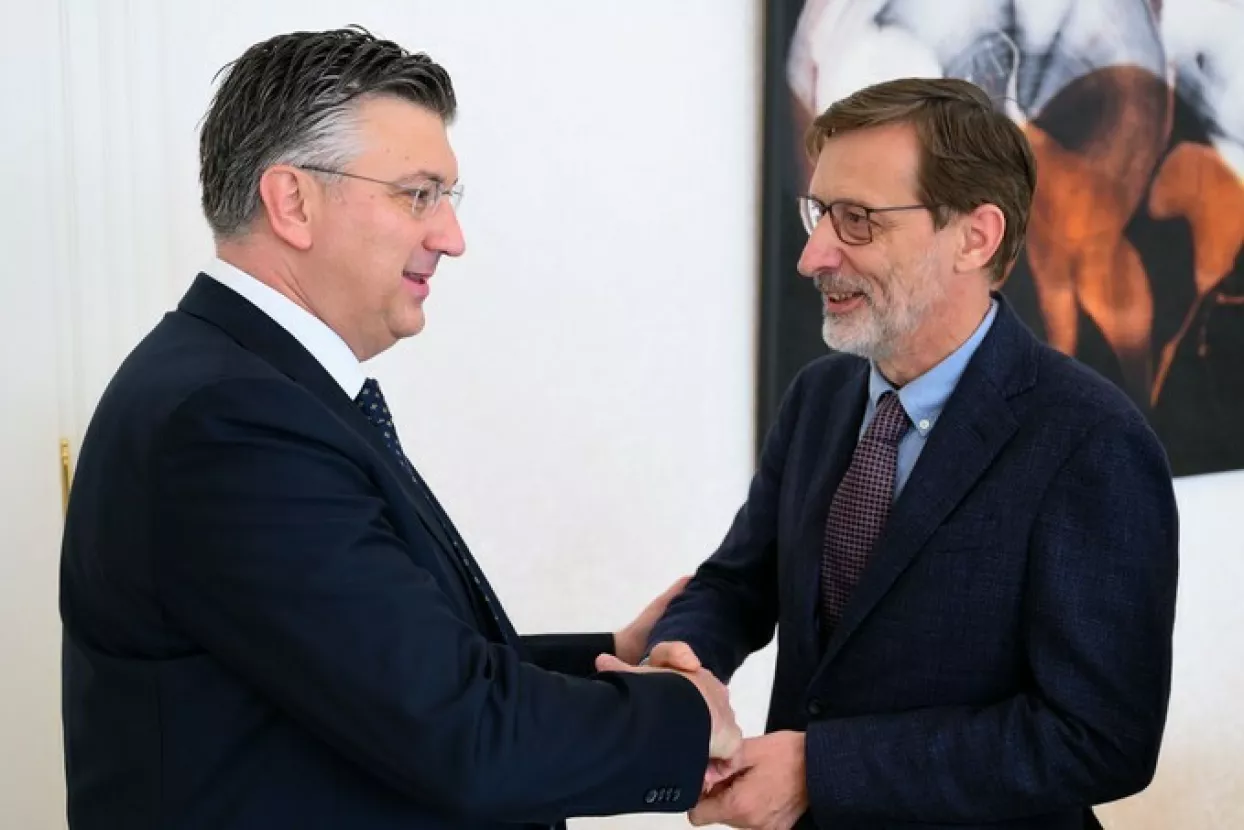 Andrej Plenković i Miro Gavran