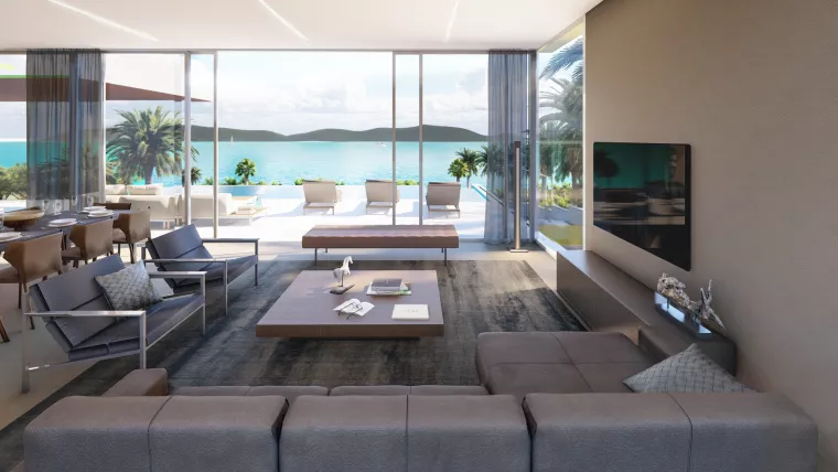 Unutrašnjost vile za stanovanje u LIOQA Resortu