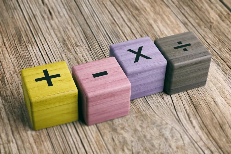 matematika, plus, minus