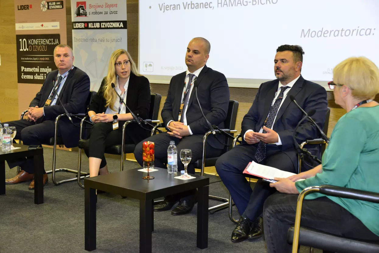 10. konferencija o izvozu, Hrvoje Čuvalo, Ines Ignjatović, Josip Lasić, Vjeran Vrbanec, Manuela Tašler