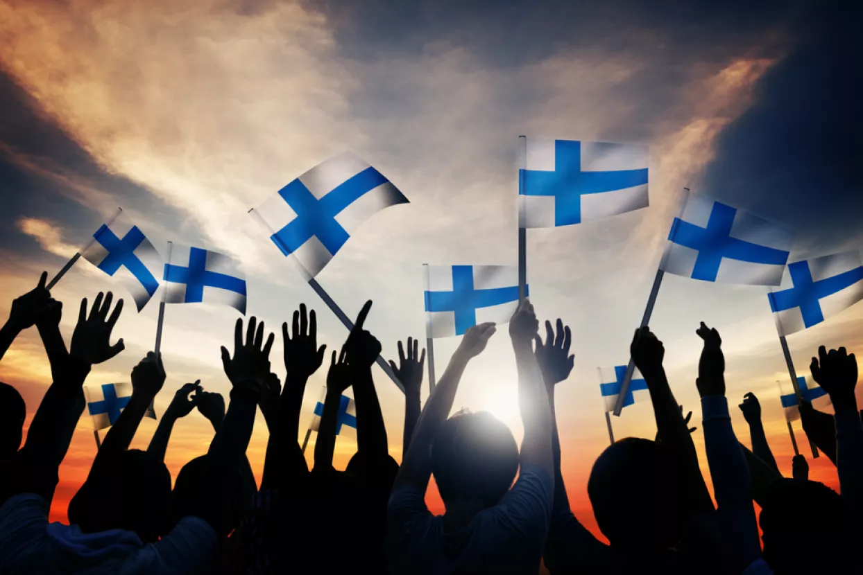 Finska, sreća, najsretnija zemlja, država, nacija, zastava, Finci