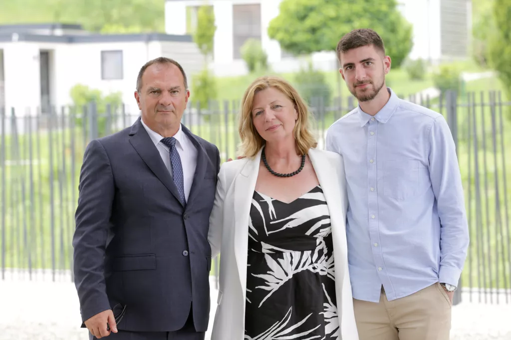 Graciano, Estelina i Leo Rudan. Službeno otvaranje nove vodene atrakcije u Termama Jezerčica