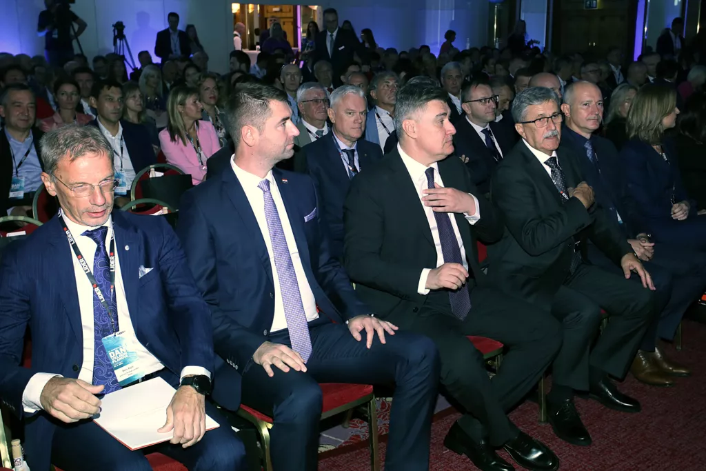 Dan velikih planova 2023. Boris Vujčić, Davor Filipović, Zoran Milanović, Miodrag &Scaron;ajatović, Mihael Furjan