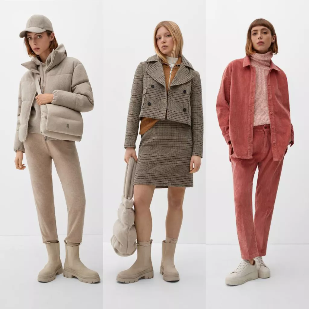 Krem look, karirano i samt<br>S Oliver