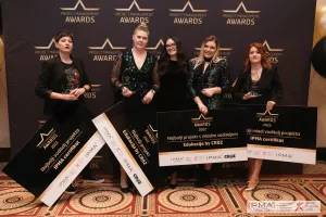 Lucija Zlatar (Infinum), Tatjana Kotarski (Erste&Steiermärkische Bank d.d.), Patricija Hrenek (Veleučilište Baltazar), Lara Brdar (Sveučilište u Rijeci - Medicinski fakultet)<br>Project Management Awards, IPMA