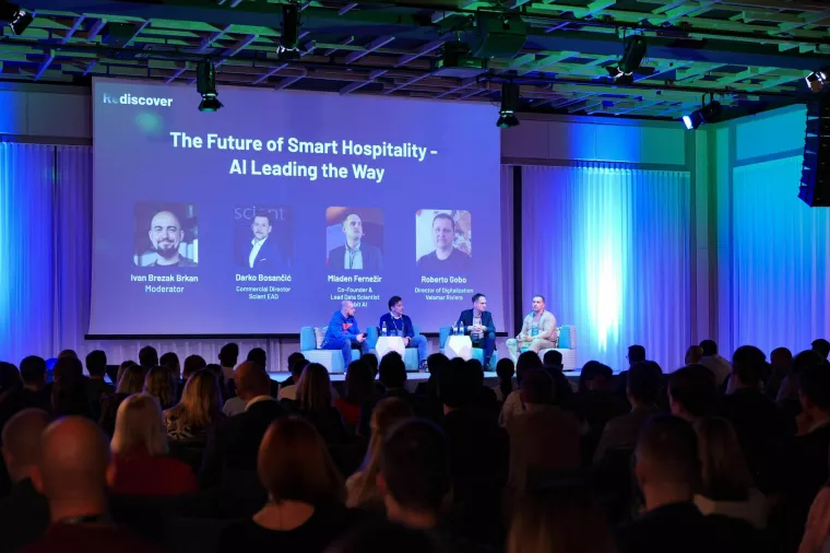 Panel rasprava "The Future of Smart Hospitality - AI Leading the Way"<br>Rentlio Rediscover