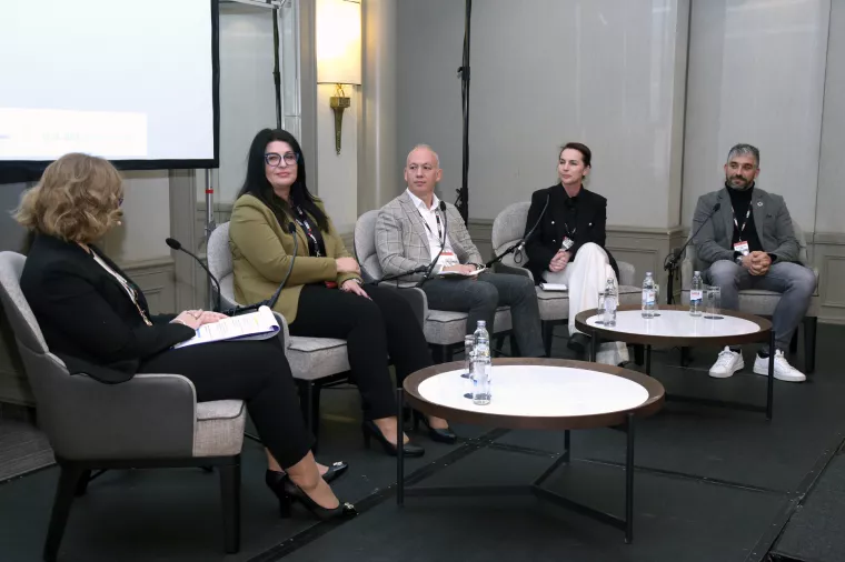 11. Međunarodna konferencija o kontrolingu 2023. C-panel "Menadžment promjena": jasmina Očko, Vesna Rendulić, Petar Thur, Marina Marjanović i Mate Knezović