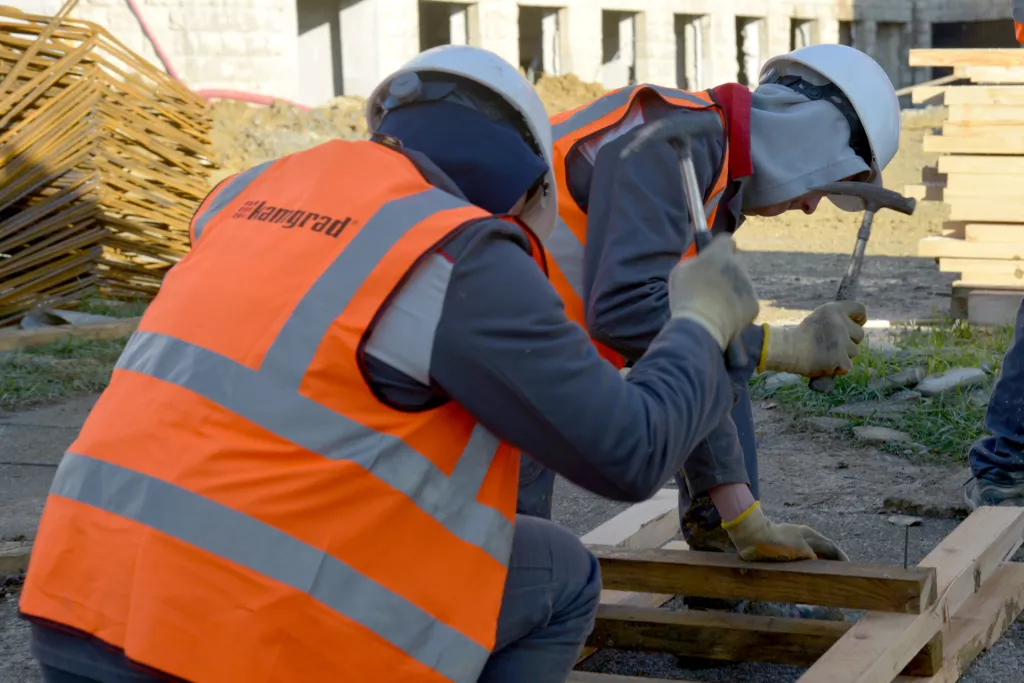 Strani radnici u građevini