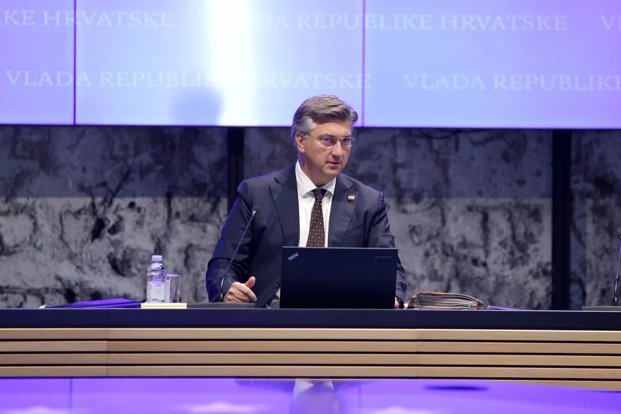 Andrej Plenković na sjednici Vlade