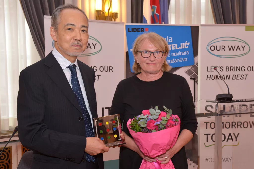 Nagrada Hrvoje Mateljić, NJ.E.g. Iso Masato, Ljubica Gatarić 