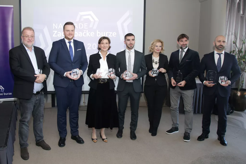 Nagrade Zagrebačke burze: Nikola dujmović, Marko Primorac, Martina Dalić, Matko Maravić, Edita Čulinović Herc, Marko Čižmek i Marko Badurina