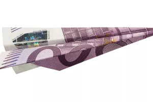 Doznake, slanje novca, petsto eura, avion od eura