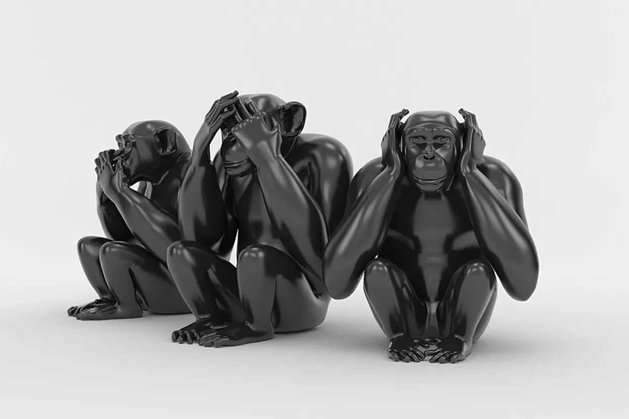 Tri majmuna, ne slušam, ne govorim, ne vidim