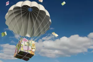 Euro, padobran, kiši eure, državna intervencija, državni intervencionizam, paket pomoći, državna pomoć