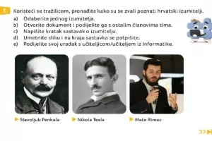 Mate Rimac u udžbeniku Školske knjige