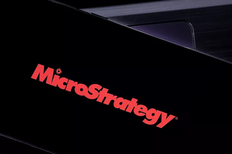 MicroStrategy editorial. Illustrative photo for news about MicroStrategy - a company that provides business intelligence and mobile software. Novosibirsk,Russia - September, 16 - 2021