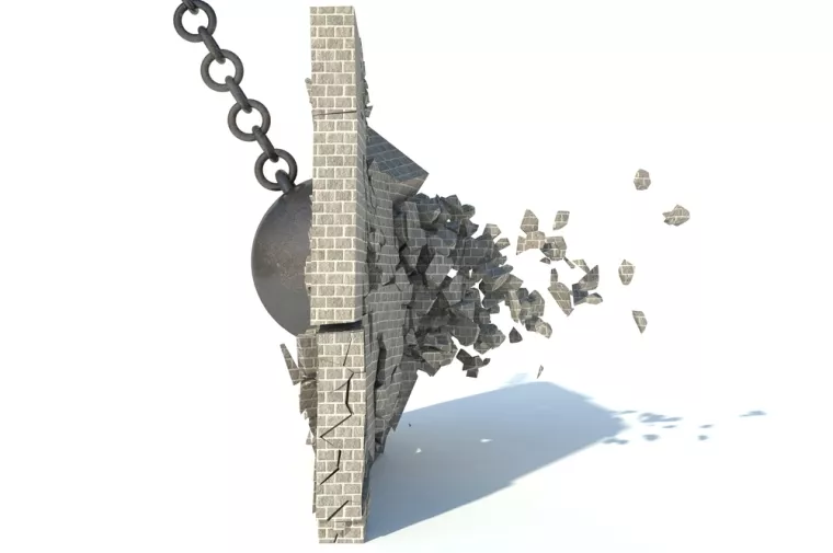 razbijanje mitova, wrecking ball, slom