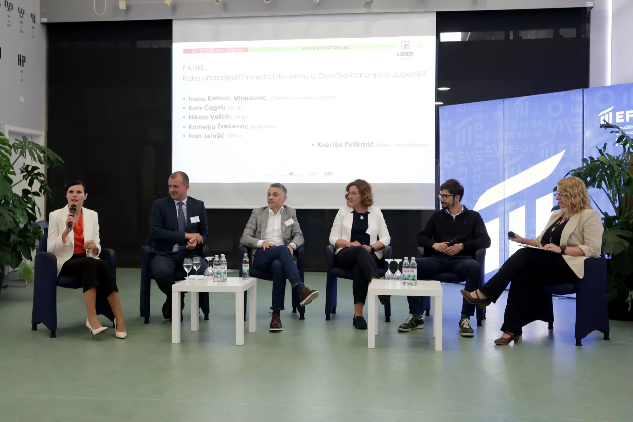 Lider invest Osijek, Panel: Ivana Katavić Milardović, Boris Čagalj, Nikola Velicki, Kornelija Zvečevac, Ivan Jelušić i Ksenija Puškarić