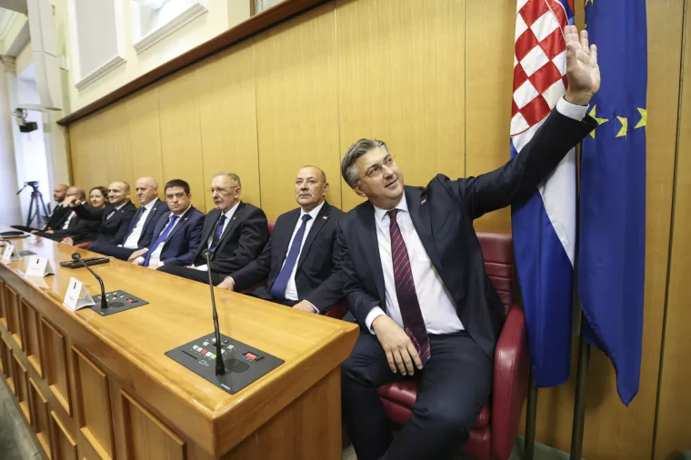 Konstituirajuća sjednica 11. saziva Hrvatskog sabora.Andrej Plenković