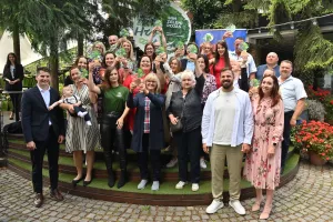 Zagreb, 220524. Restoran Botanist.Svecano proglasenje dobitnika ovogodisnjeg Ininog Zelenog pojasa.Na fotografiji: laureati.Foto: Damir Krajac/CROPIX