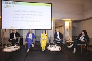 ESG- Održiva budućnost. Panel E: Elenom Wolsperger Dolezil, Aleksandra Čilić, Ivana Filipović, Bosiljko Zlopaša.