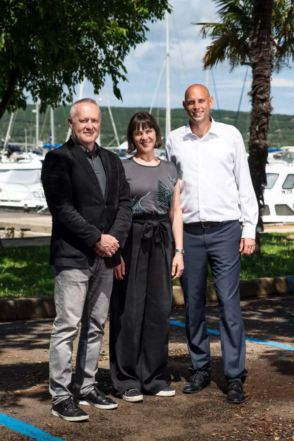 Denijel Bolfan (A1), Ivana Bare&scaron;ić (A1), Daniel Strčić (načelnik Općine Punat)