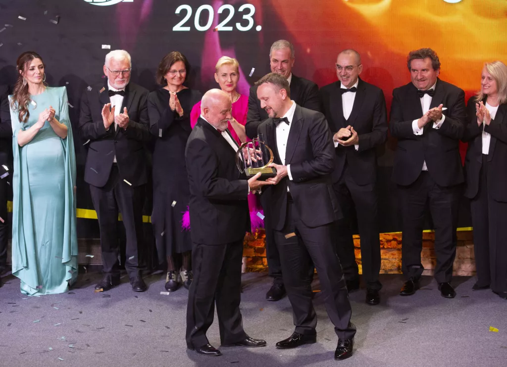 Ivo Usmiani i Berislav Horvat - proglašenje na dodjeli nagrade EY Poduzetnik godine