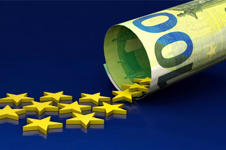 Euro, sto eura, novčanica, zvijezdice, eu fondovi