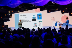 22.09.2023., Rovinj - Weekend Media Festival 2023. Kakvu organizaciju ljudi neće napustiti – što kaže znanost?Zvonimir Galic, Matija Ruzojcic.