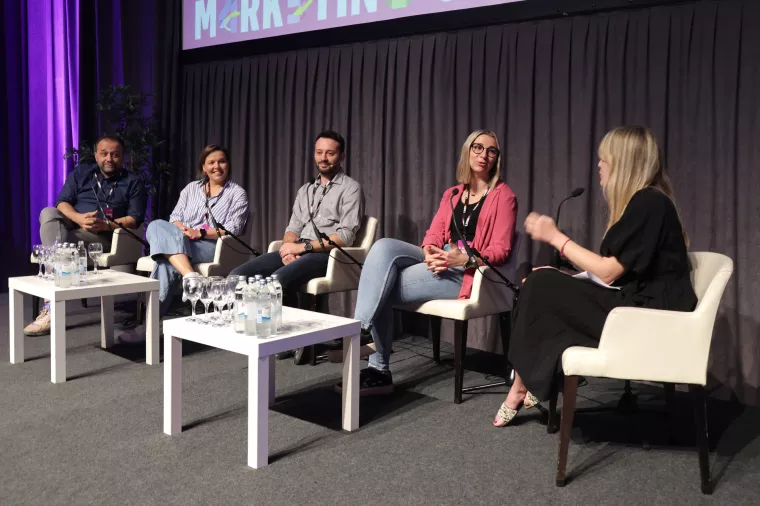 MARKETING AND SALES BY NUMBERS 2024. Panel "8 sekundi za komunikaciju bez pogreške" Hrvoje Škurla, Mia Lasić, Marko Jambrešić, Ivana Postužin i Sandra Babić
