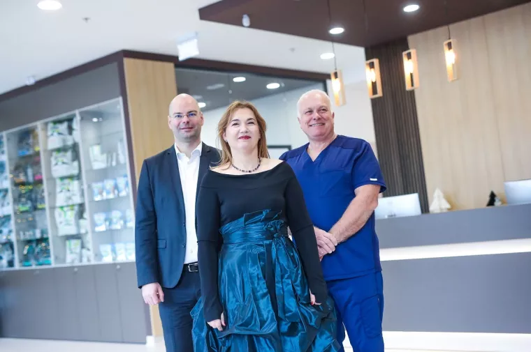 12.12.2023.., Zagreb - Predstavljanje Vetti Group, prve veterinarske grupacije u hrvatskoj i nove veterinarske klinike Buba u sklopu Vetti Group.Marko Galic, Suzana Skorija, Bruno Ljolje, Ivana Ljolje.