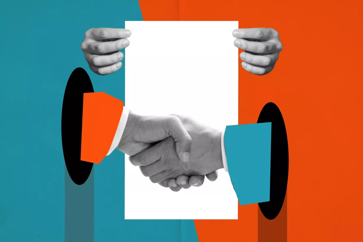 poslovni ugovor ilustracija