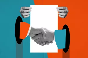 poslovni ugovor ilustracija