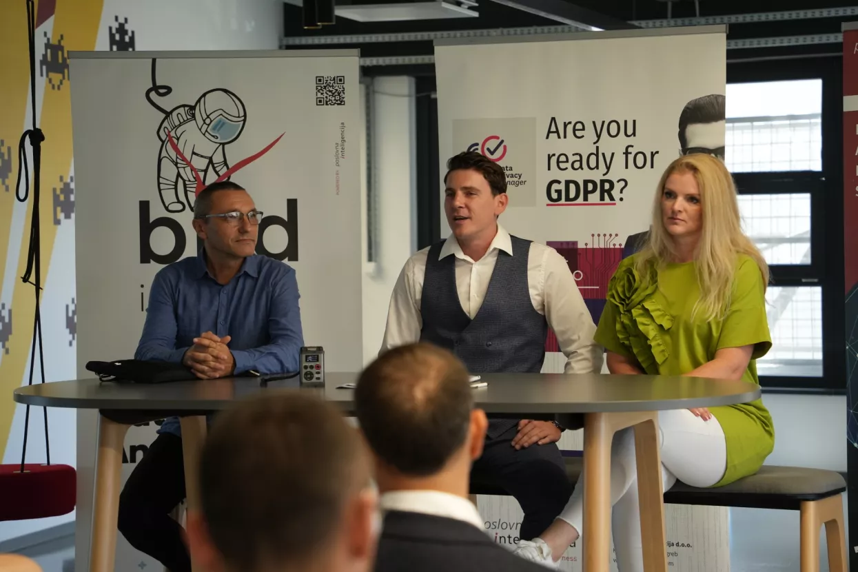 Marin Golub, Marijan Bračić i Nina DremeljVesna Deeptech VC fond predstavio svoje prvo ulaganje u hrvatsku tvrtku Legit