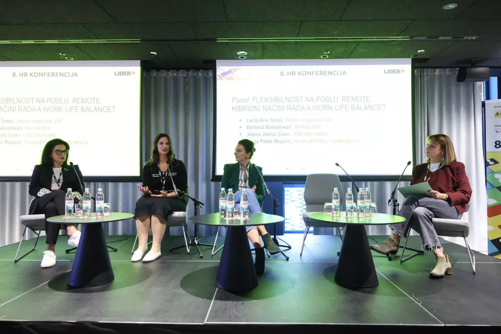 8. HR konferencija.Panel: Fleksibilnost na poslu: Remote, hibridni načini rada a work- life balance?Panel: Fleksibilnost na poslu: Remote, hibridni načini rada a work- life balance?