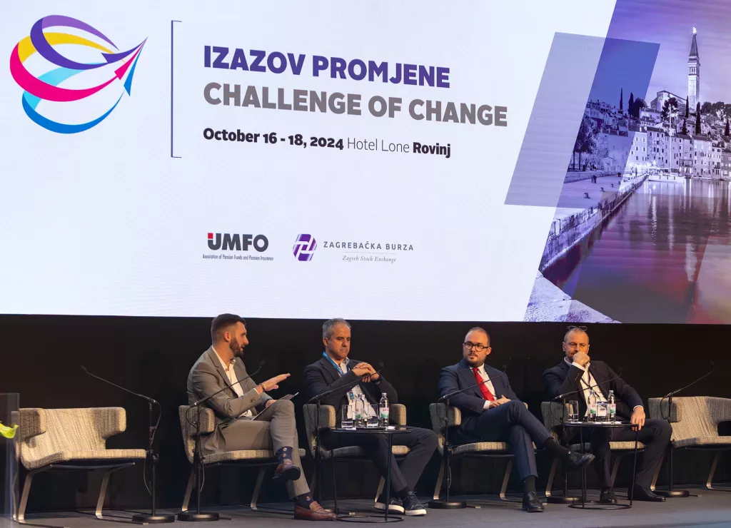 Panel 'Jesu li tvrtke spremne za tržište kapitala?' u kojem su govorili predsjednik Uprave slovenske NLB banke Blaž Brodnjak, predsjednik Uprave tvrtke Professio Energia Mario Klarić te partner u Prosperus Investu i Bosqar Investu Luka Orešković