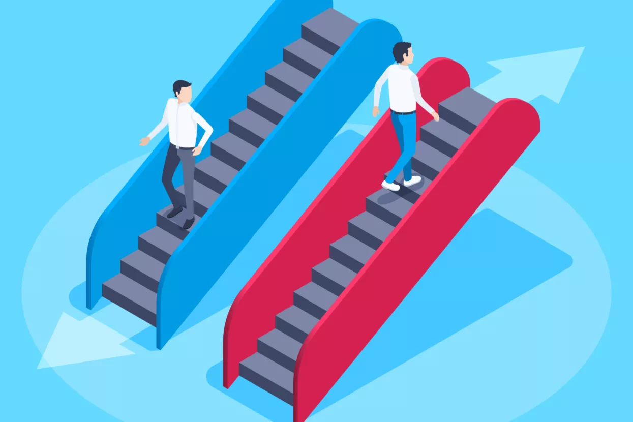 rast, pad, sektori, porast, opadanje, smjerovi, razdvajanje, odvajanje