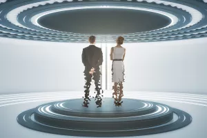 teleportacija, biznismen, promjena, transformacija, tehnologija, budućnost, futurizam