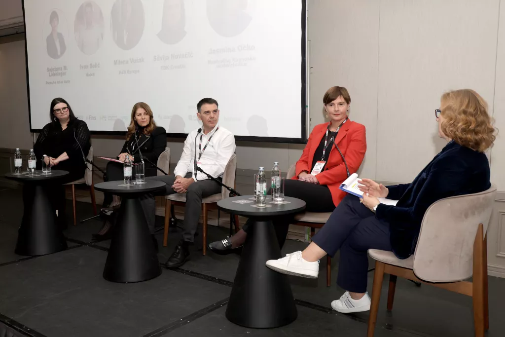 Kontroling 2024. C- panel: Izazovi transformacije - pogled s vrha. Silvija Novačić, Milena Vušak, Ivan Belić, Snježana M. Lohinger, Jasmina Očko