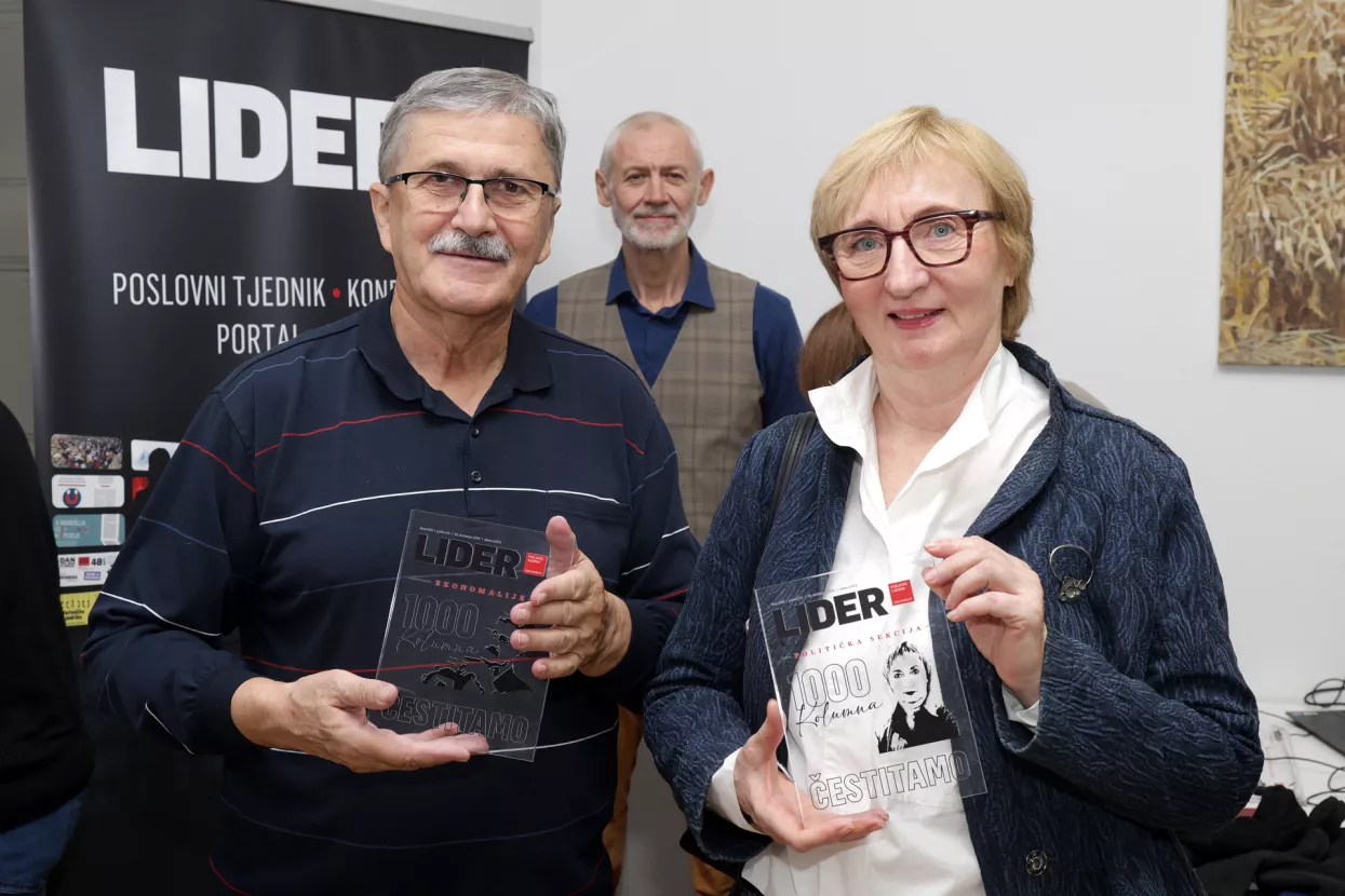 Lider, proslava 1000. broja, Miodrag Šajatović i Višnja Starešina