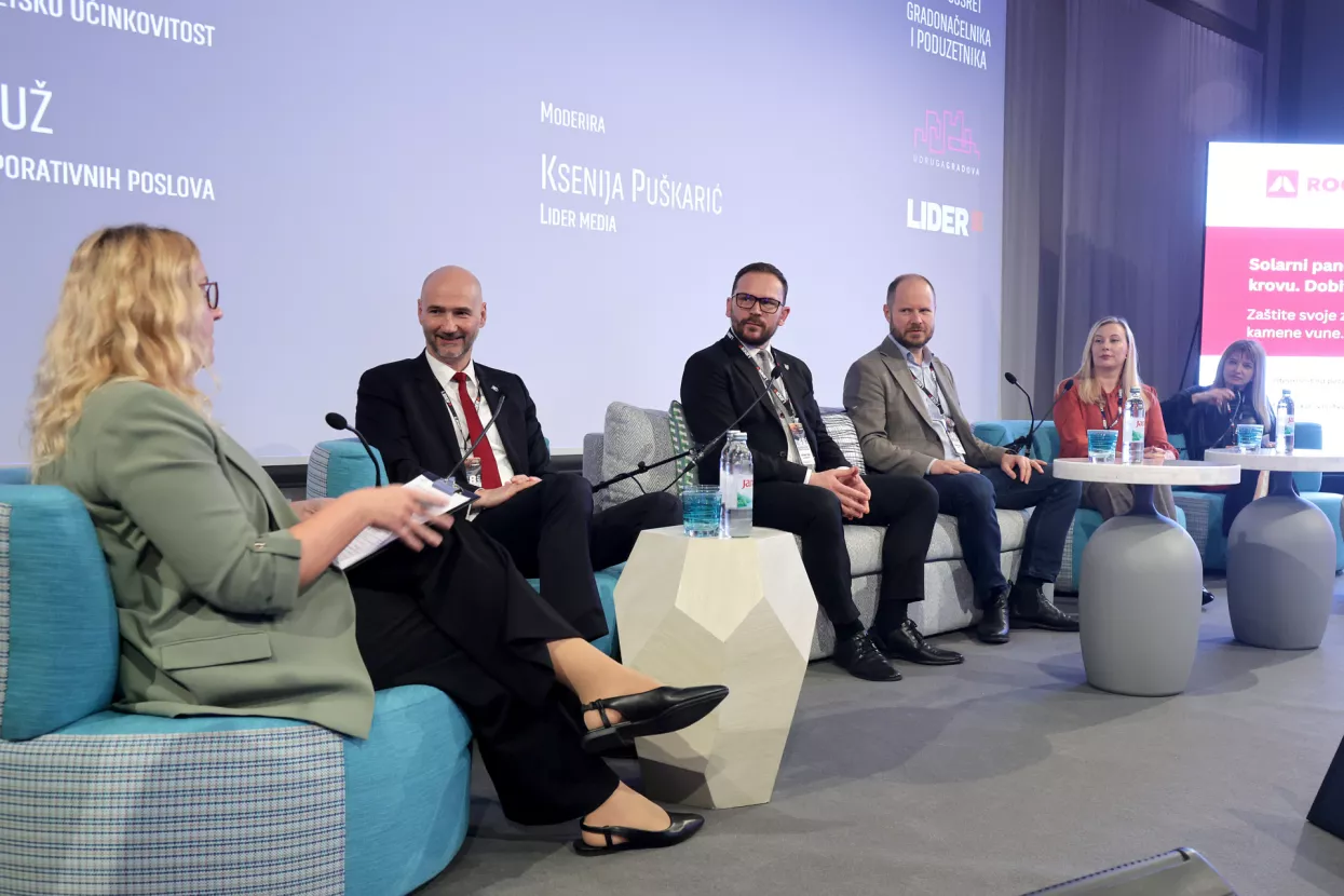 24 SATA 2024. Okrugli stol "Zeleni klimatski plan" Ksenija Puškarić, Joško Klisović, Krešimir Ačkar, Velimir Šegon, Maja Rajčić i Anđelka Toto Ormuž