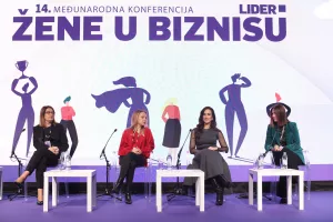 Žene u biznisu 2024. Panel 1. Korak naprijed, natrag dva. Helena Schmidt,Ana Pecotić, Ana Dorić Škevo, Zdravka Demeter Bubalo.