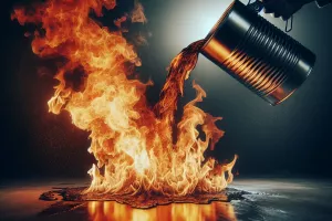 Benzin, vatra, dolijevanje, požar, ulje na vatru